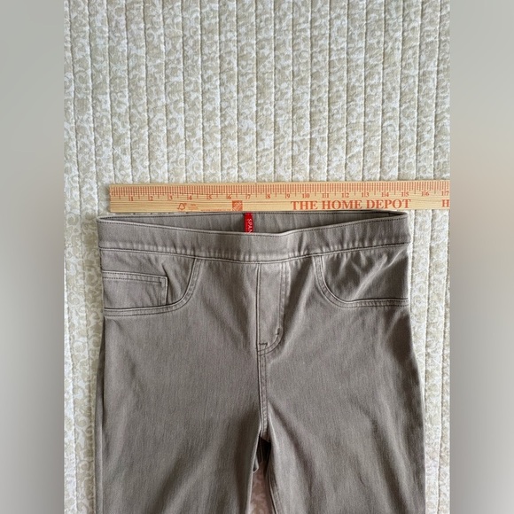 SPANX Jean-ish® Ankle Leggings | Earthy Taupe / Light Gray | Size Large - Picture 11 of 16